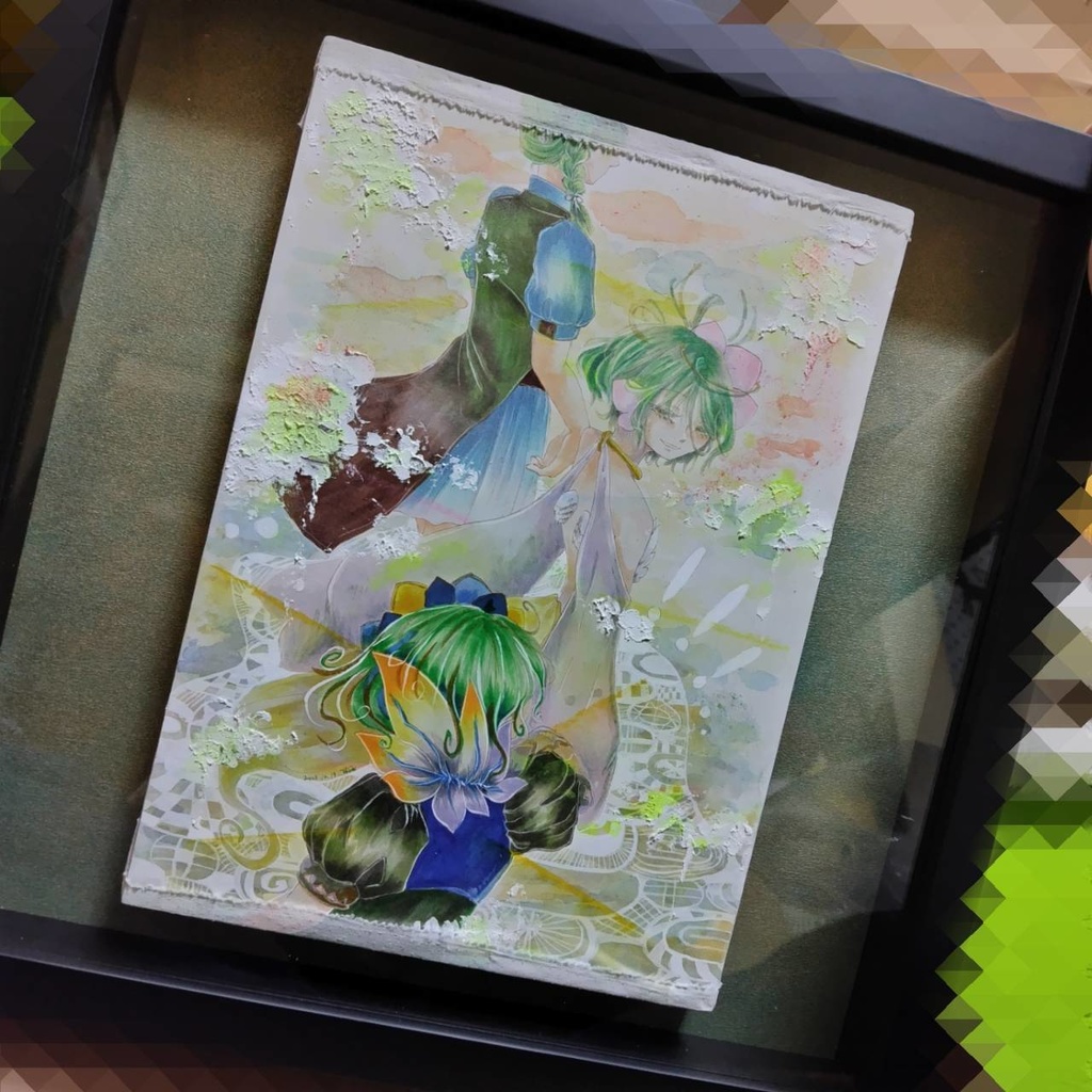 額装原画 繋いで、紡ぐ