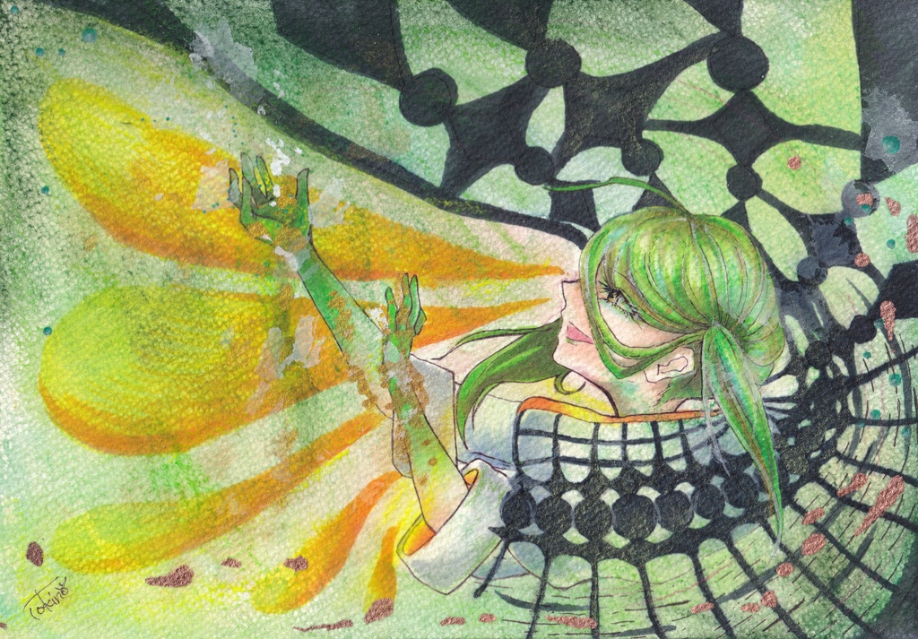 額装原画　羨望の光