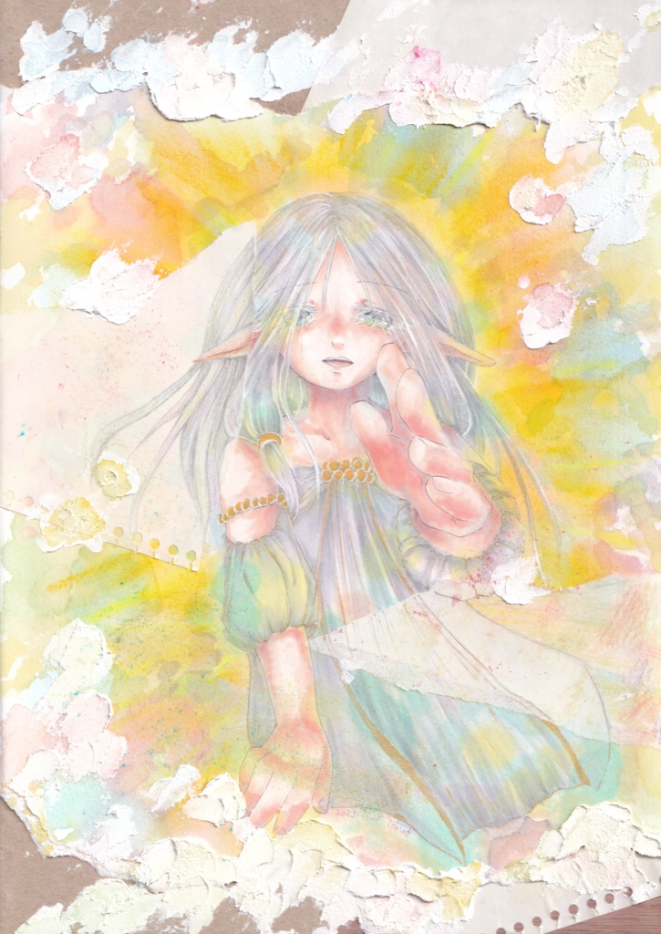 パネル原画　初めまして。