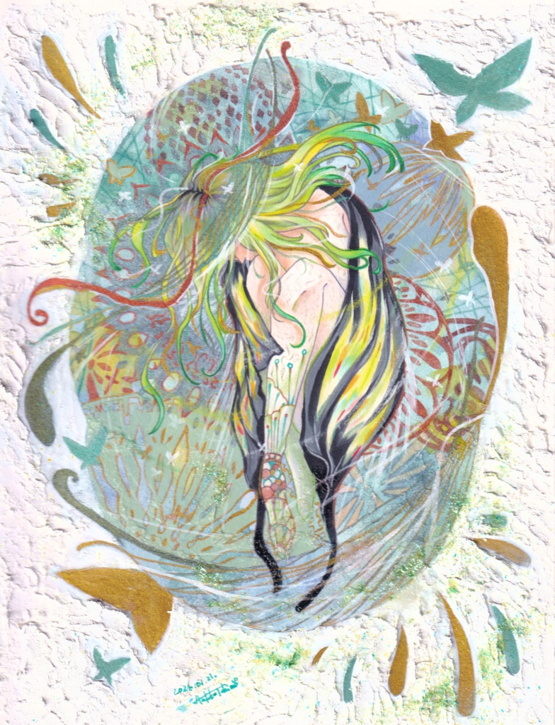 額装原画「繭」