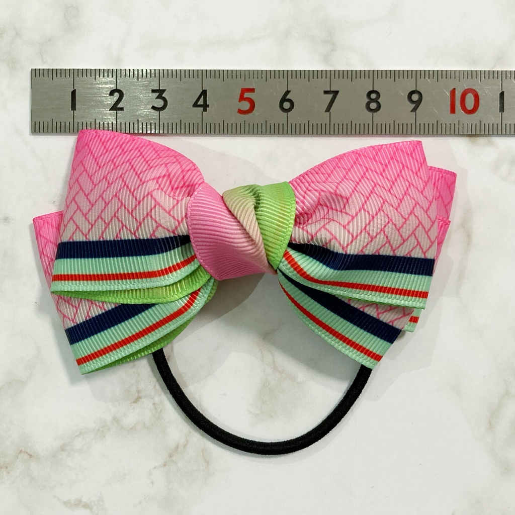 【鬼滅】蜜璃イメージ リボンヘアゴム