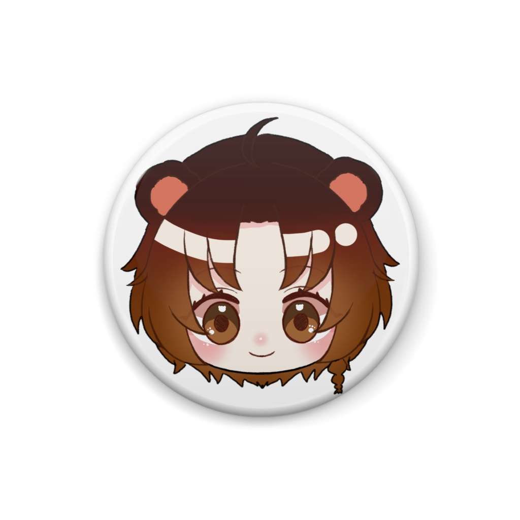 クロクマ缶バッチA