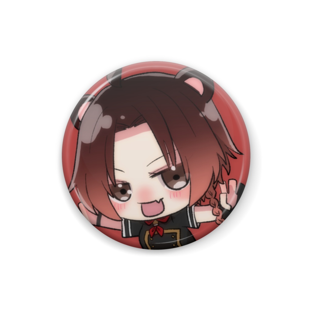 クロクマ缶バッチB