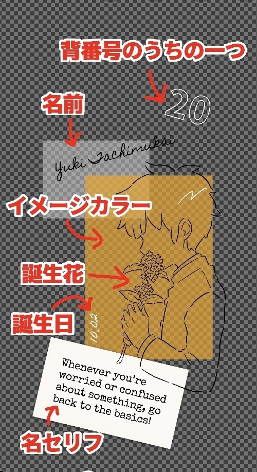 オンライン限オンライン限定【イナズマイレブン】立向居耐衝撃韓国風クリアグリップケース【金木犀】