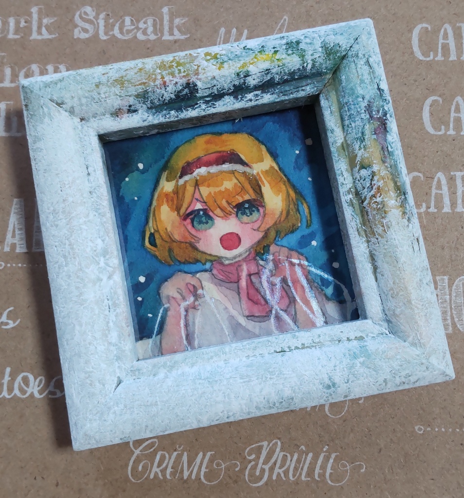 アリス・マーガトロイド 額装水彩ミニ原画