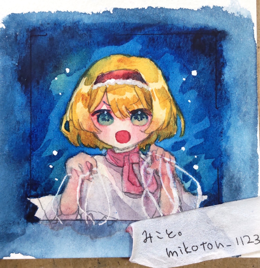 アリス・マーガトロイド 額装水彩ミニ原画