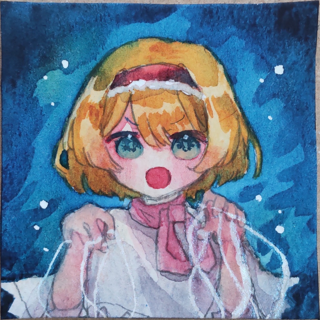 アリス・マーガトロイド 額装水彩ミニ原画