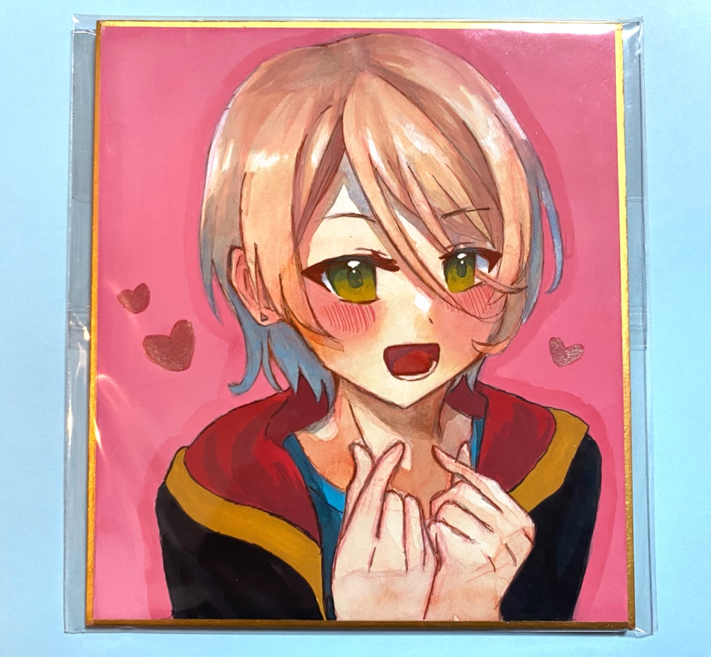 白鳥藍良 水彩、アクリル原画