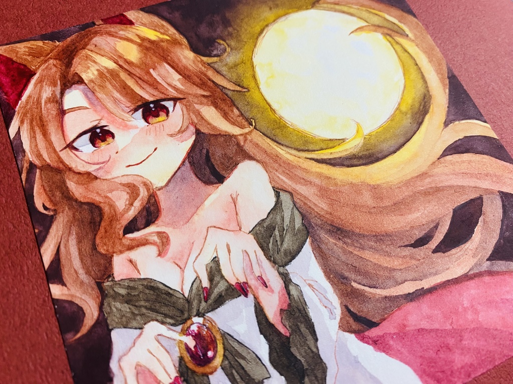 今泉影狼 水彩原画