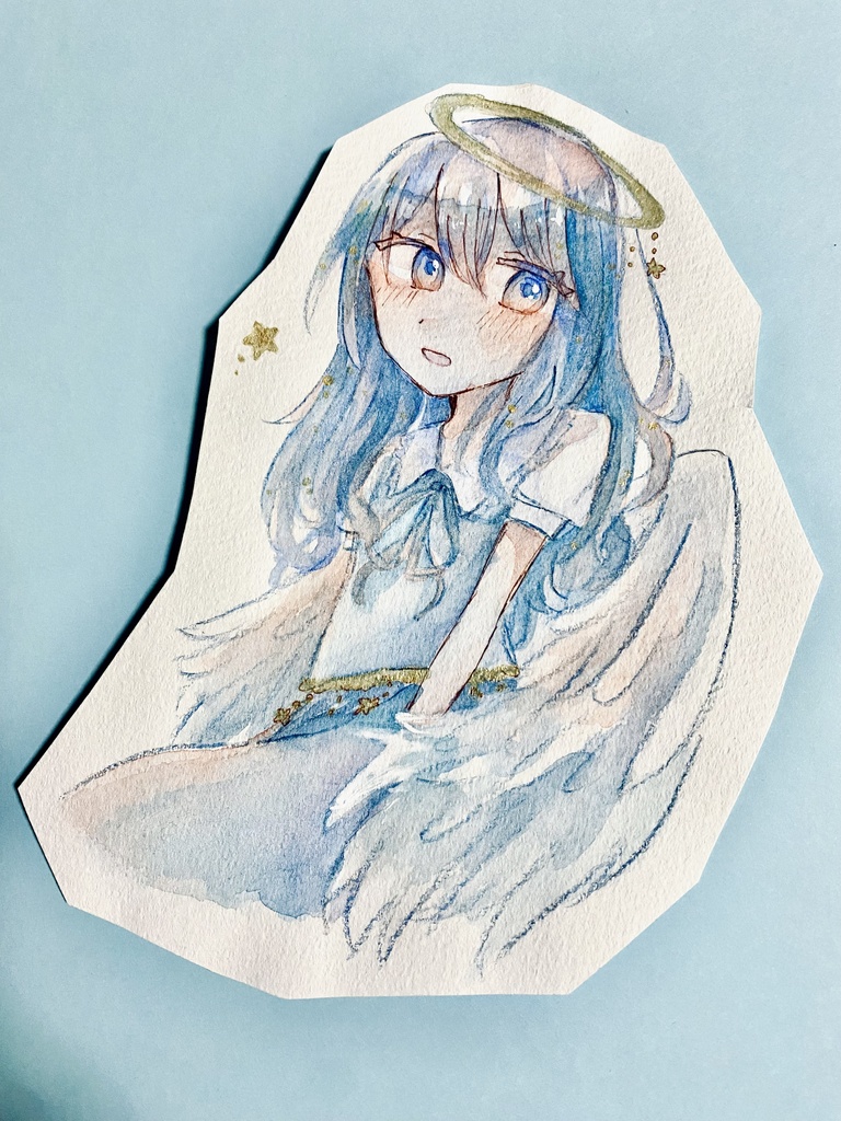 天使さん 創作 水彩原画 過去作品