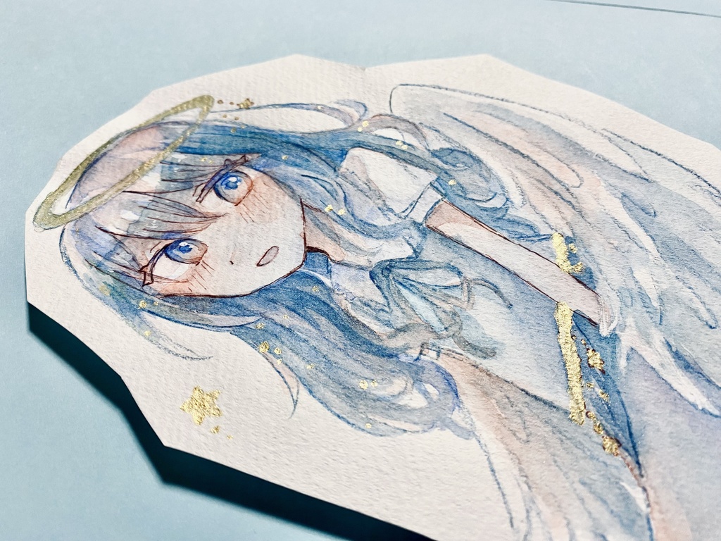 天使さん 創作 水彩原画 過去作品