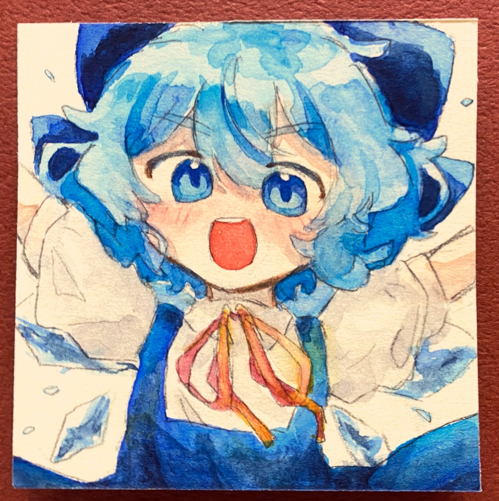 東方project水彩ミニ原画おきば
