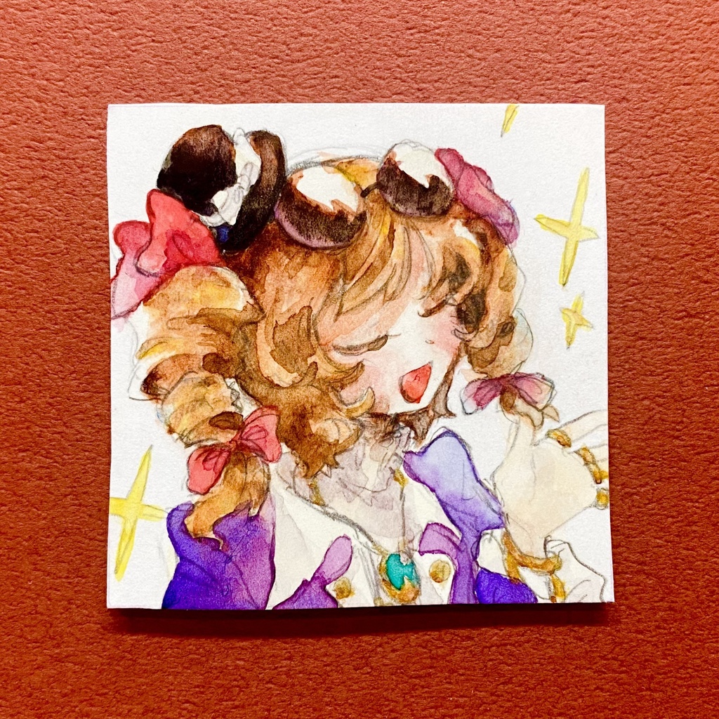 東方project水彩ミニ原画おきば