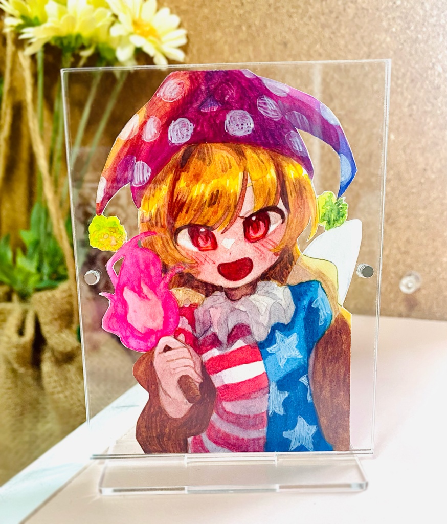クラウンピース 水彩原画入りアクリルスタンド