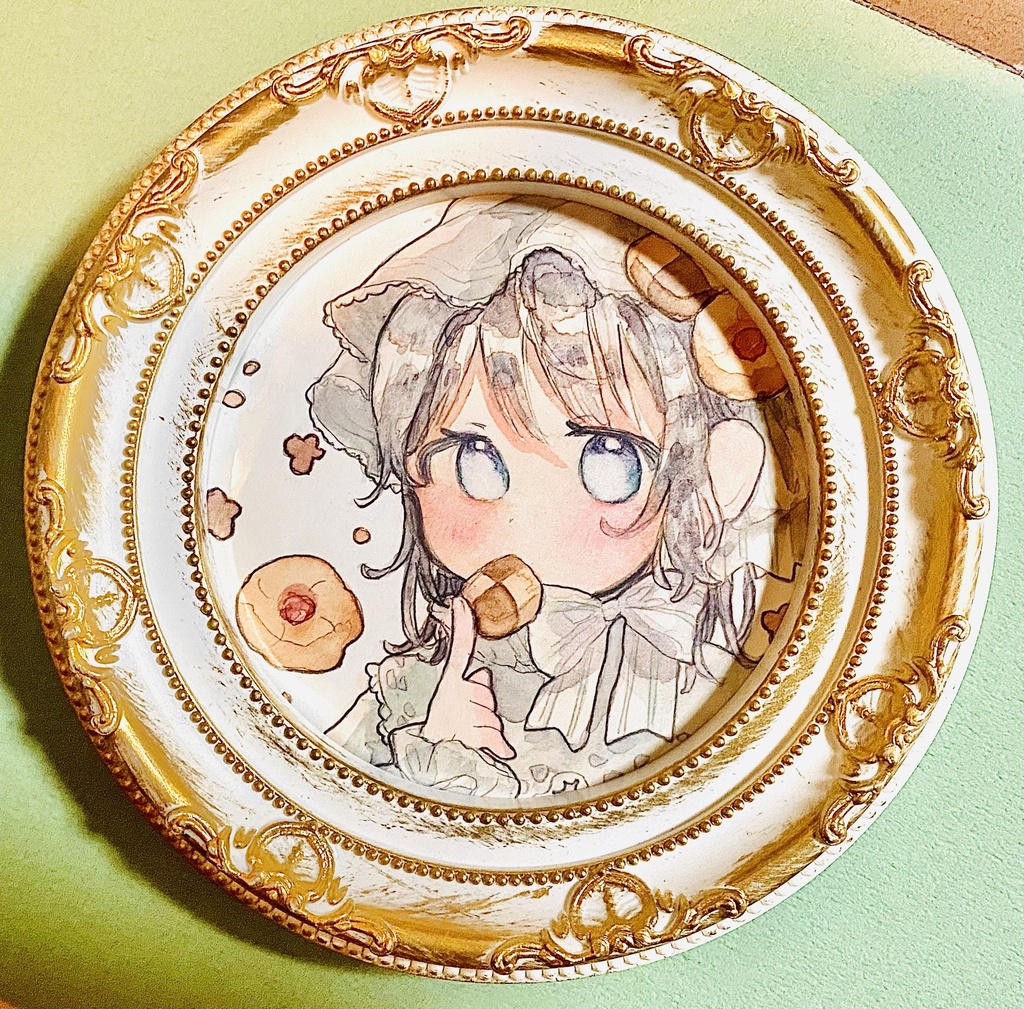 【創作】クッキーの子 額装原画