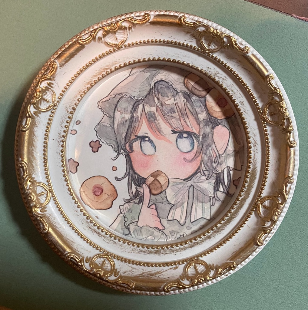 【創作】クッキーの子 額装原画