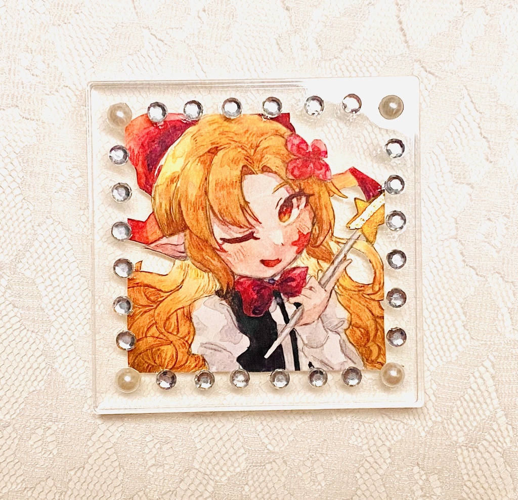 【東方靈異伝】 Elis 水彩原画入りアクリルブロック