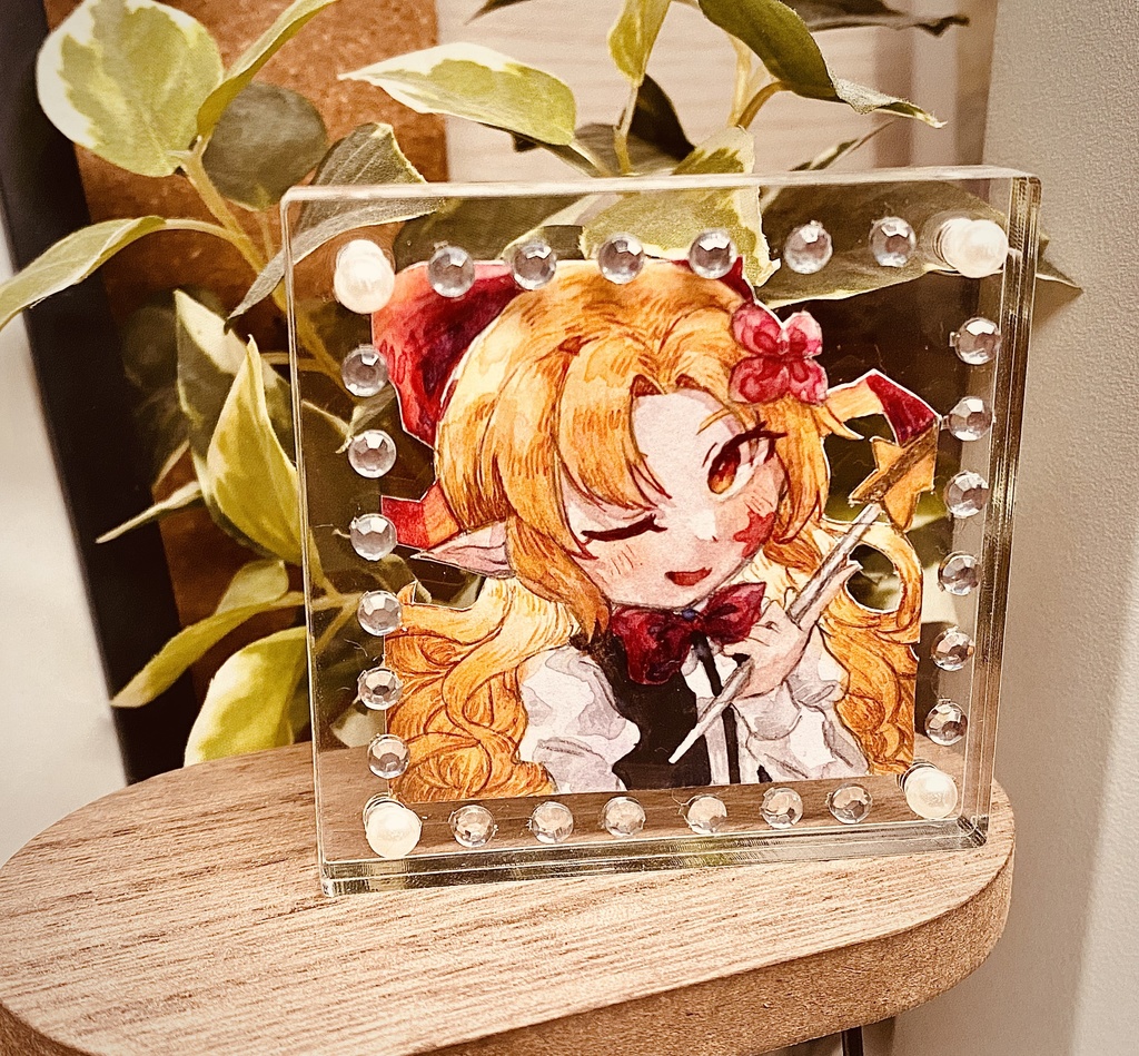 【東方靈異伝】 Elis 水彩原画入りアクリルブロック