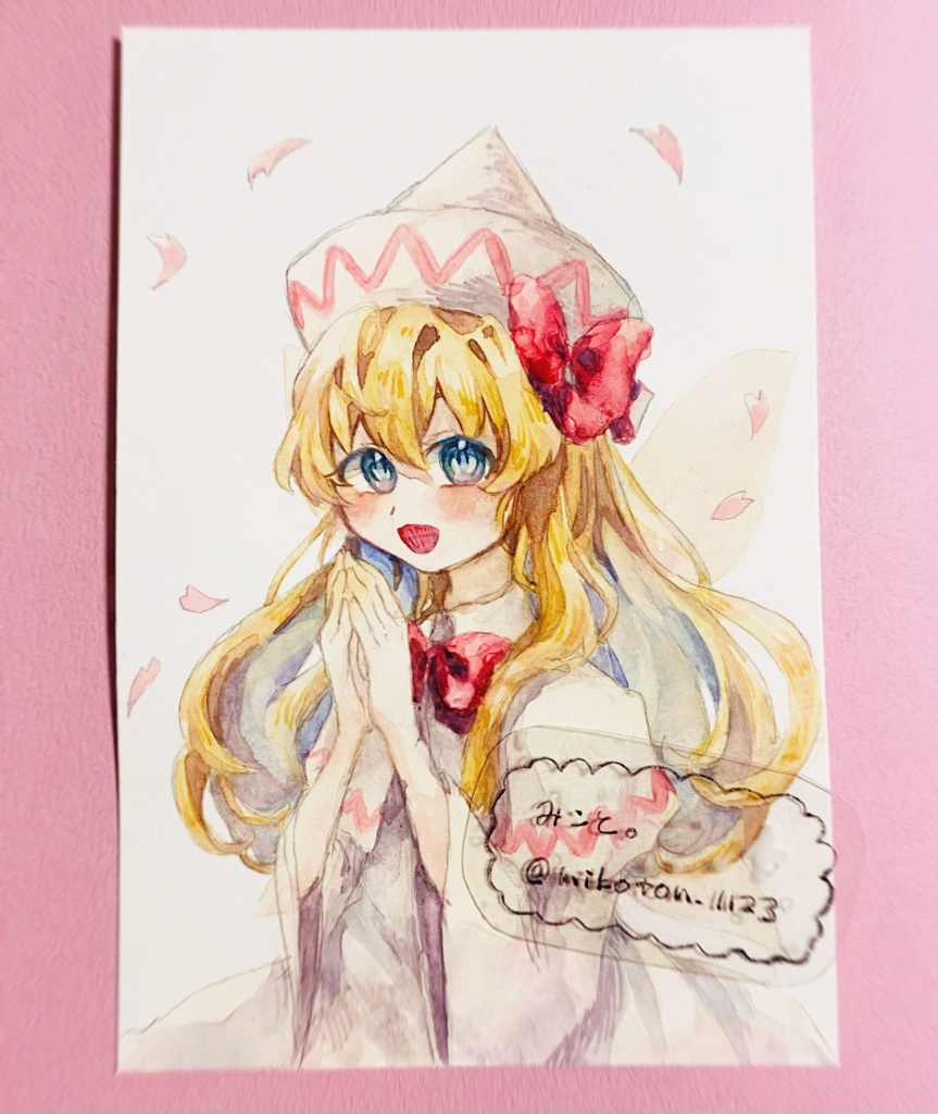 【東方project】リリーホワイト 水彩原画