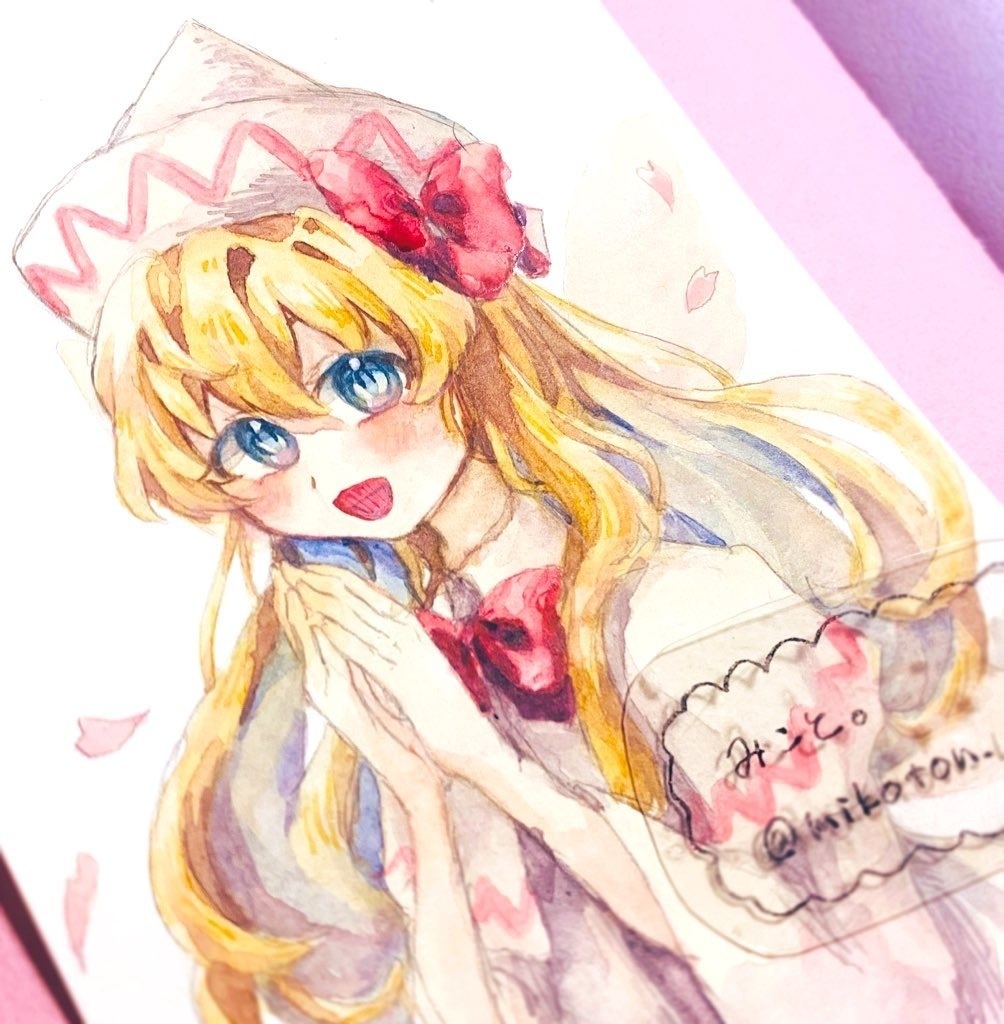 【東方project】リリーホワイト 水彩原画 