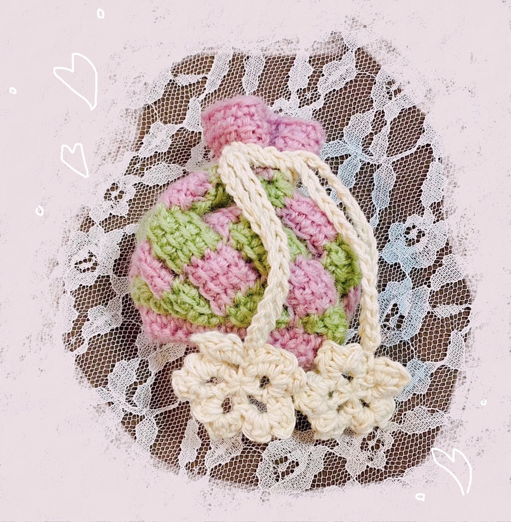 さくらもちのミニ巾着🌸