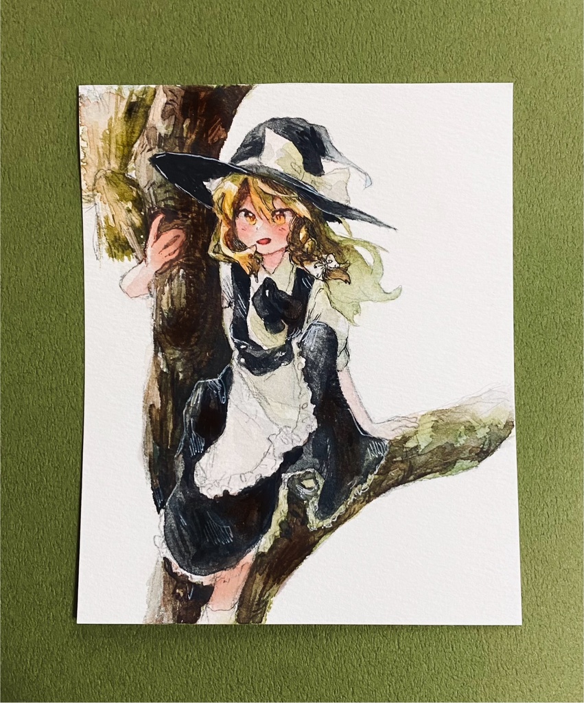 【東方project】霧雨魔理沙 水彩原画