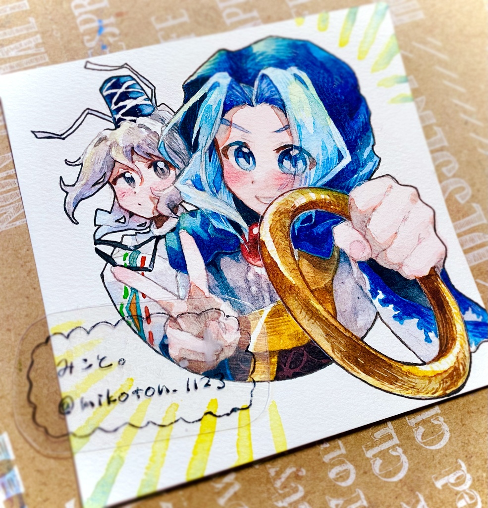 【東方Project】いちふと 水彩原画