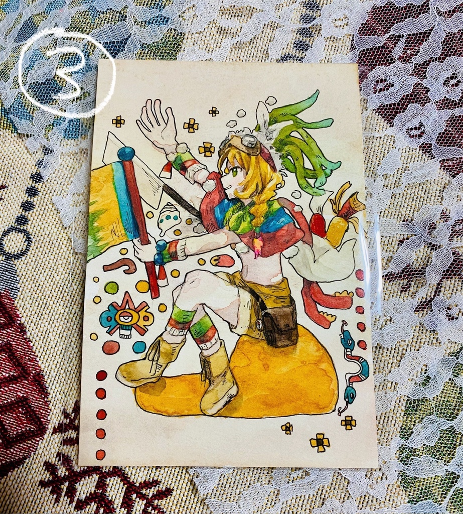 【創作】ポストカード原画
