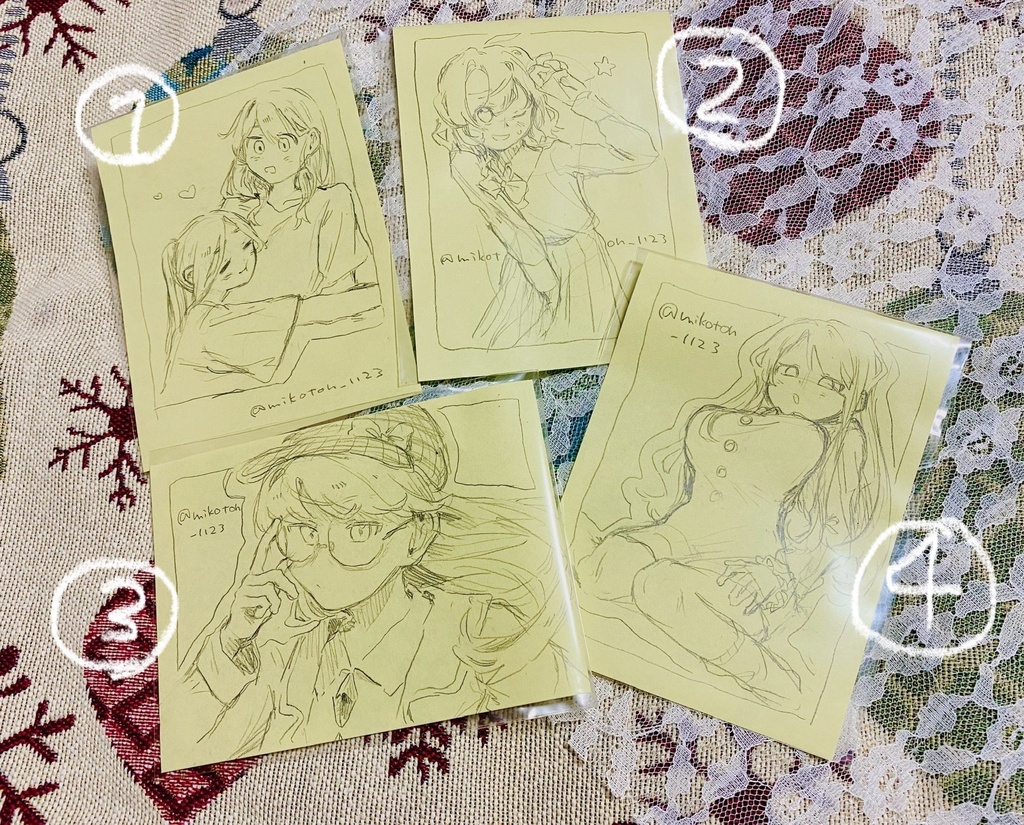【創作】シャーペンドローイング原画