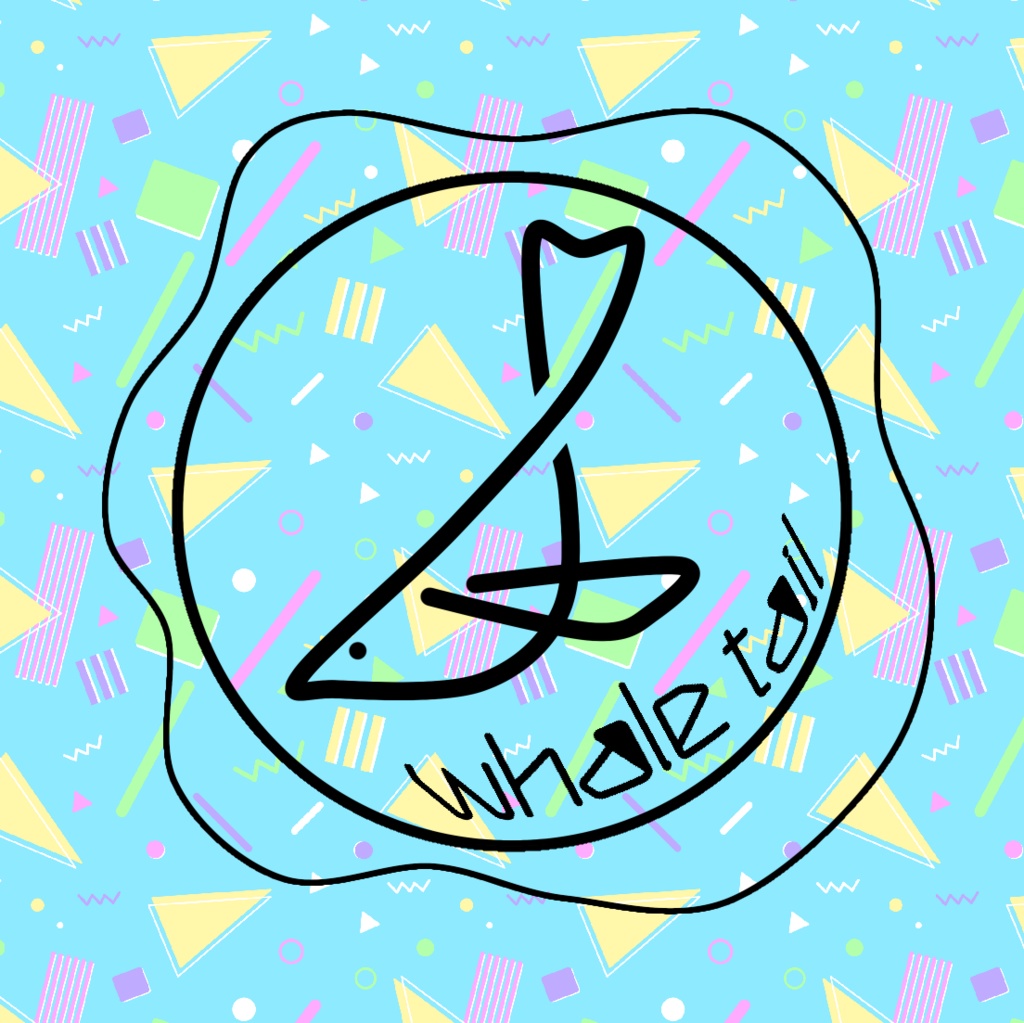 whale tail ロゴキーホルダー