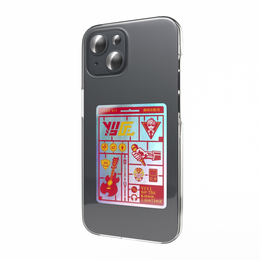 湯毛スマホステッカー