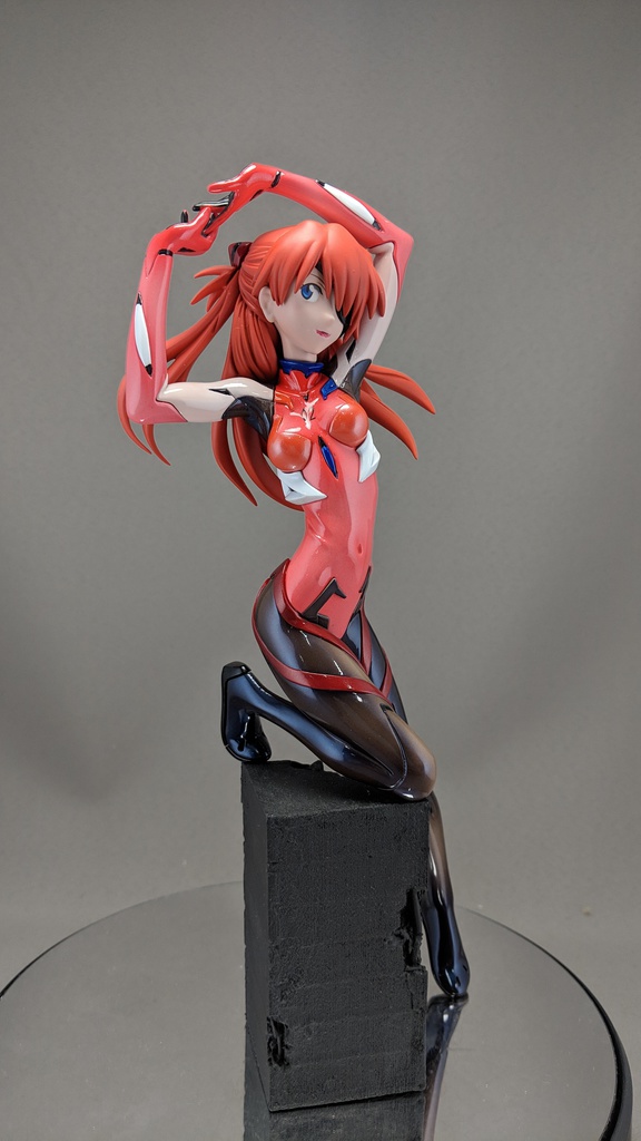 キャラグミン エヴァンゲリオン 式波・アスカ・ラングレー 塗装完成品 透けスーツVer.