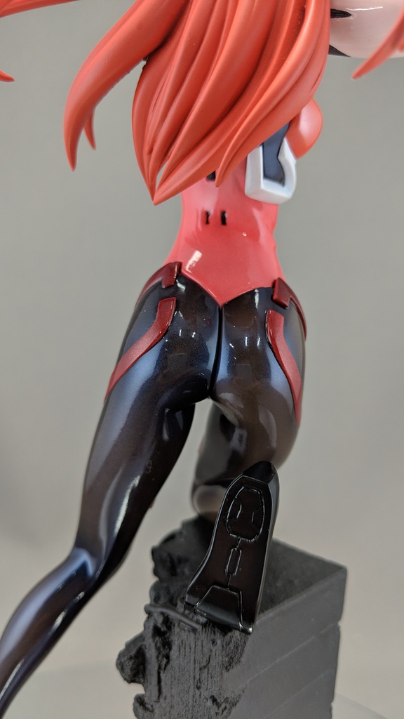 キャラグミン エヴァンゲリオン 式波・アスカ・ラングレー 塗装完成品 透けスーツVer.