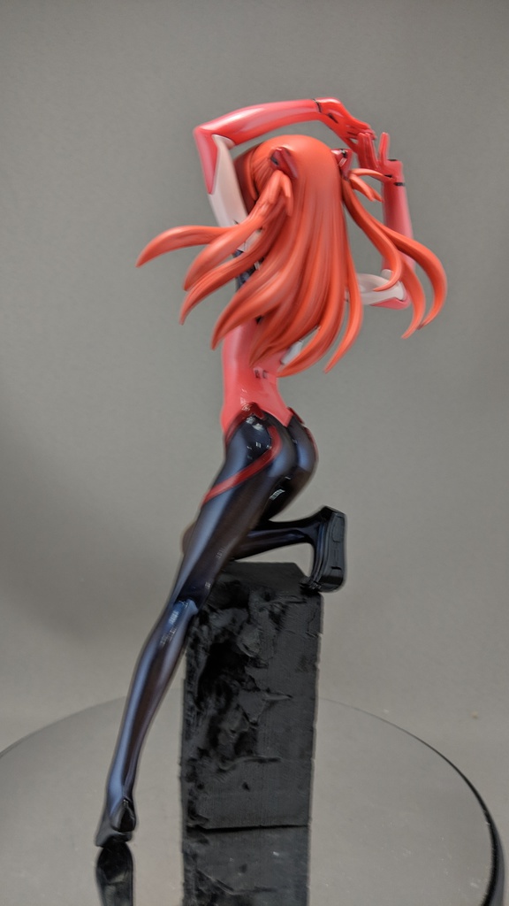 キャラグミン エヴァンゲリオン 式波・アスカ・ラングレー 塗装完成品 透けスーツVer.