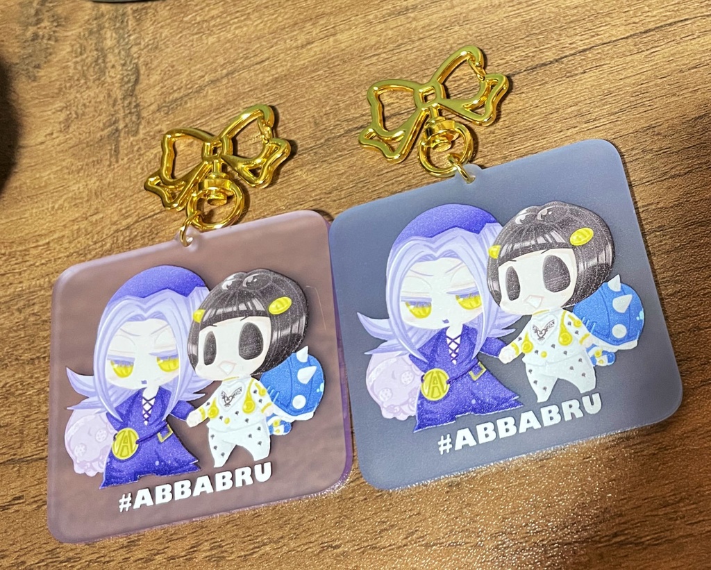 アクリルキーホルダー(パープル/ブルー)