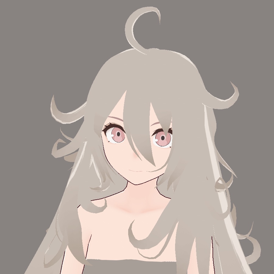 【VRoid】 Long hair