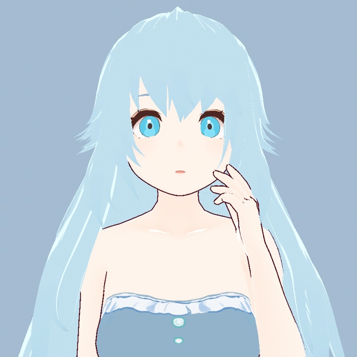 【VRoid】 Long hair
