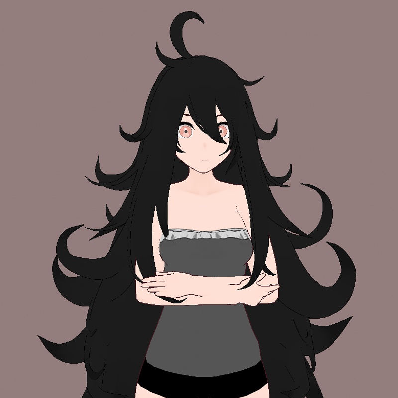 【VRoid】 Long hair