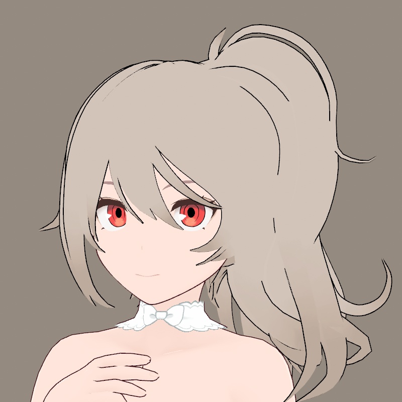 【VRoid】 side ponytail