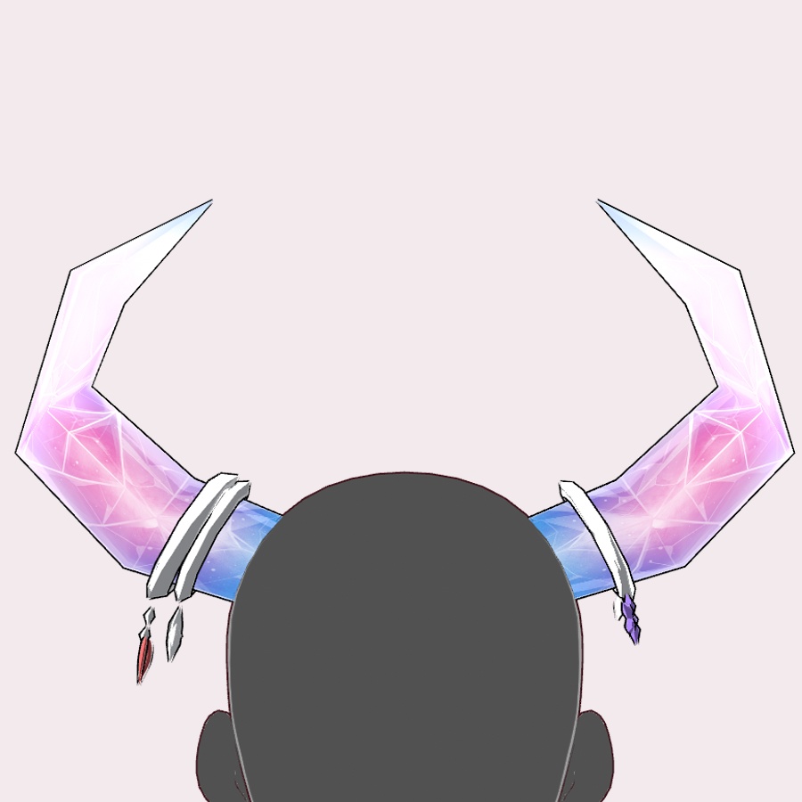 【VRoid】 Crystal horns