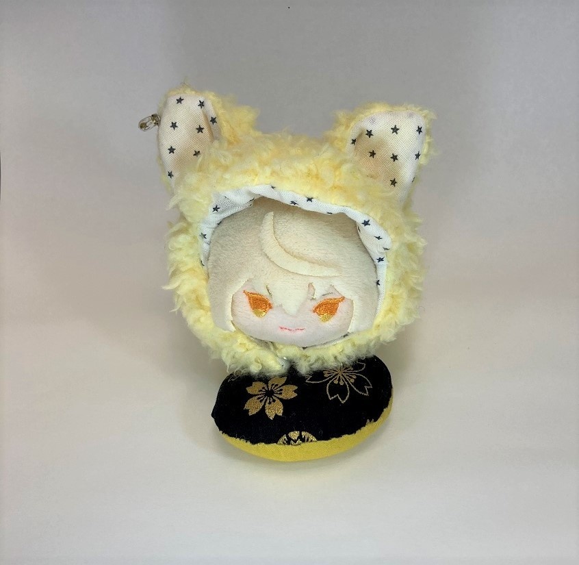 【もちもちマスコット対応】ねこ耳着ぐるみ（檸檬猫）