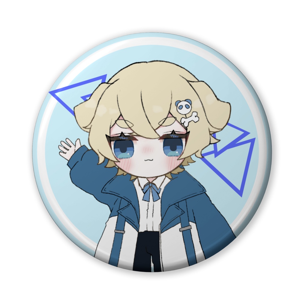 新しい上着あず　缶バッチ　５６ｍｍ