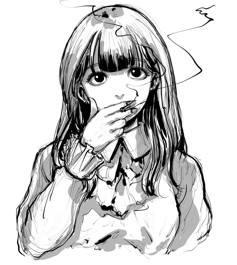 Tシャツ「喫煙女子2」