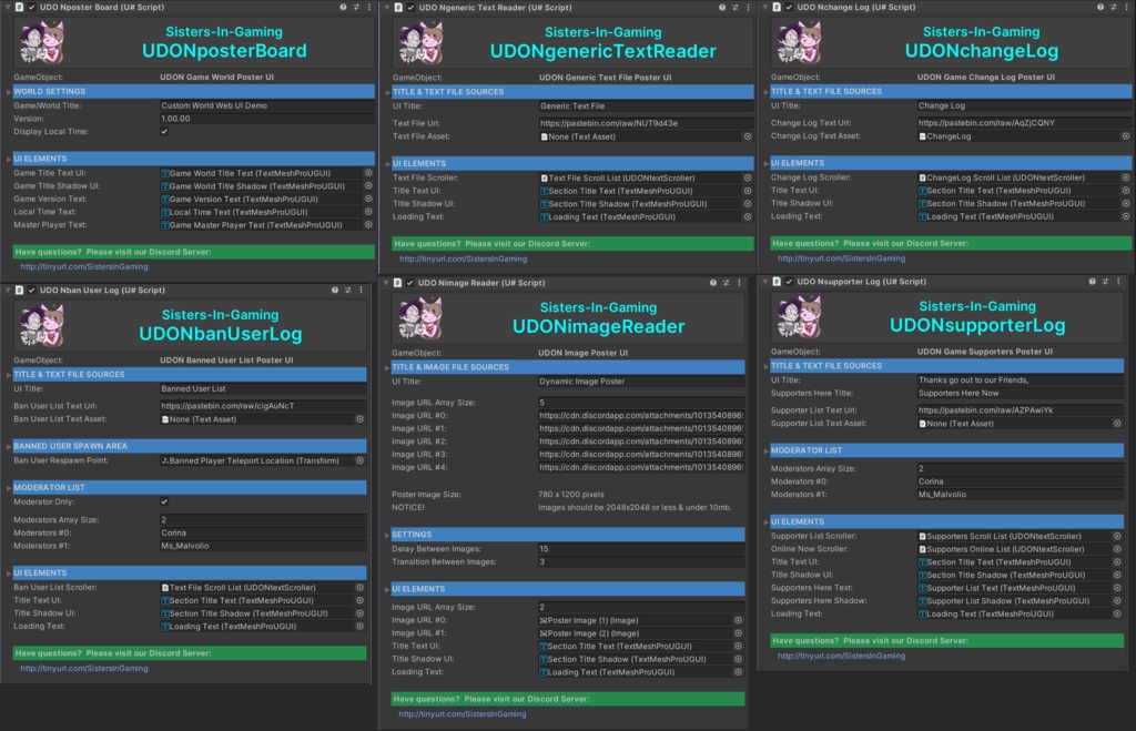 Custom VRC World Web UI Assets (Udon)