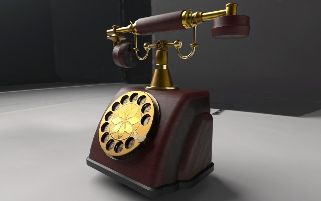 Olde Timey Rotary Phone Model