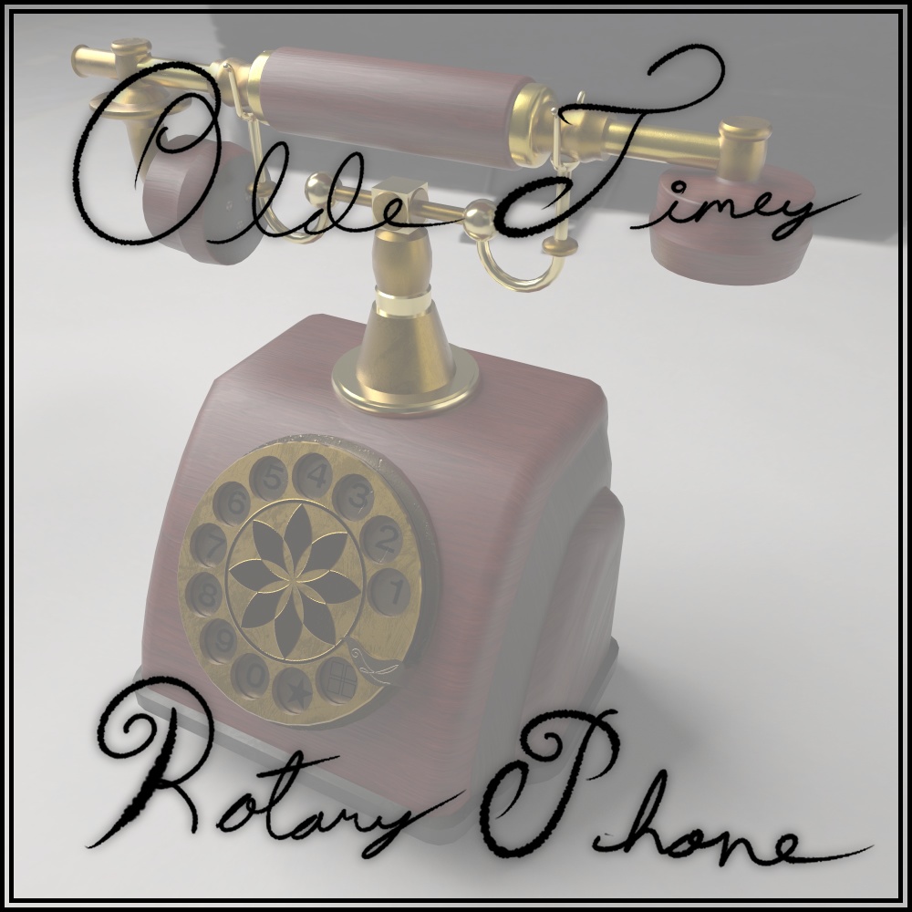 Olde Timey Rotary Phone Model