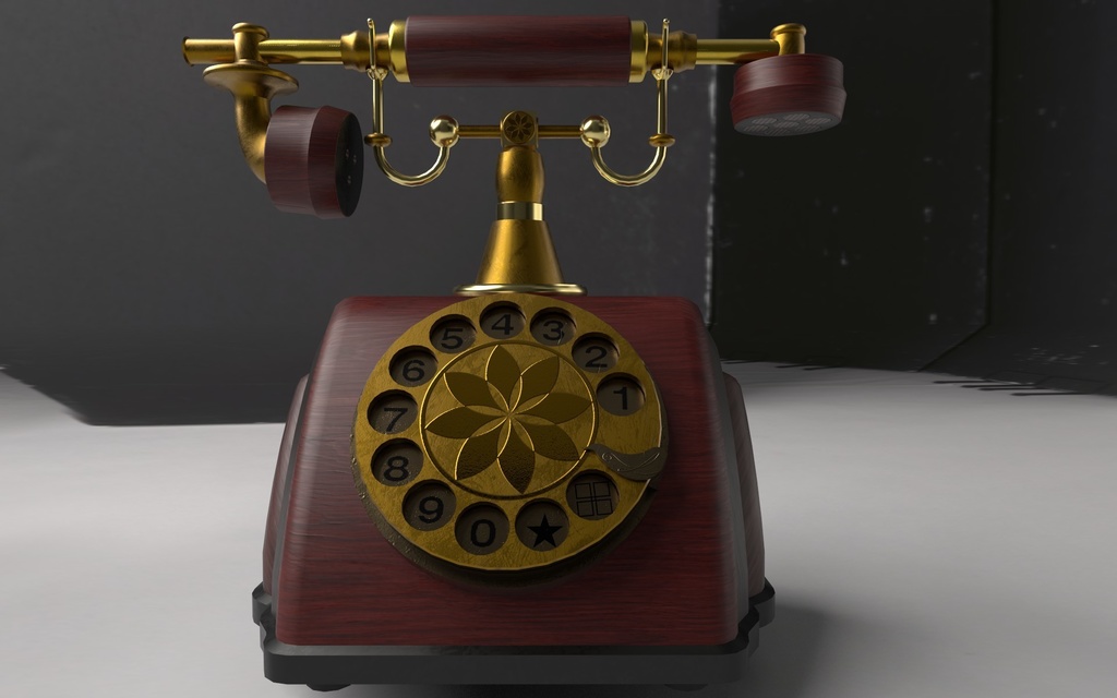 Olde Timey Rotary Phone Model