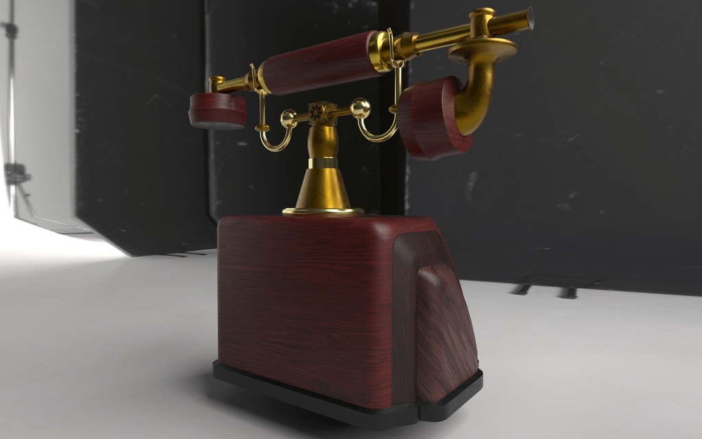 Olde Timey Rotary Phone Model