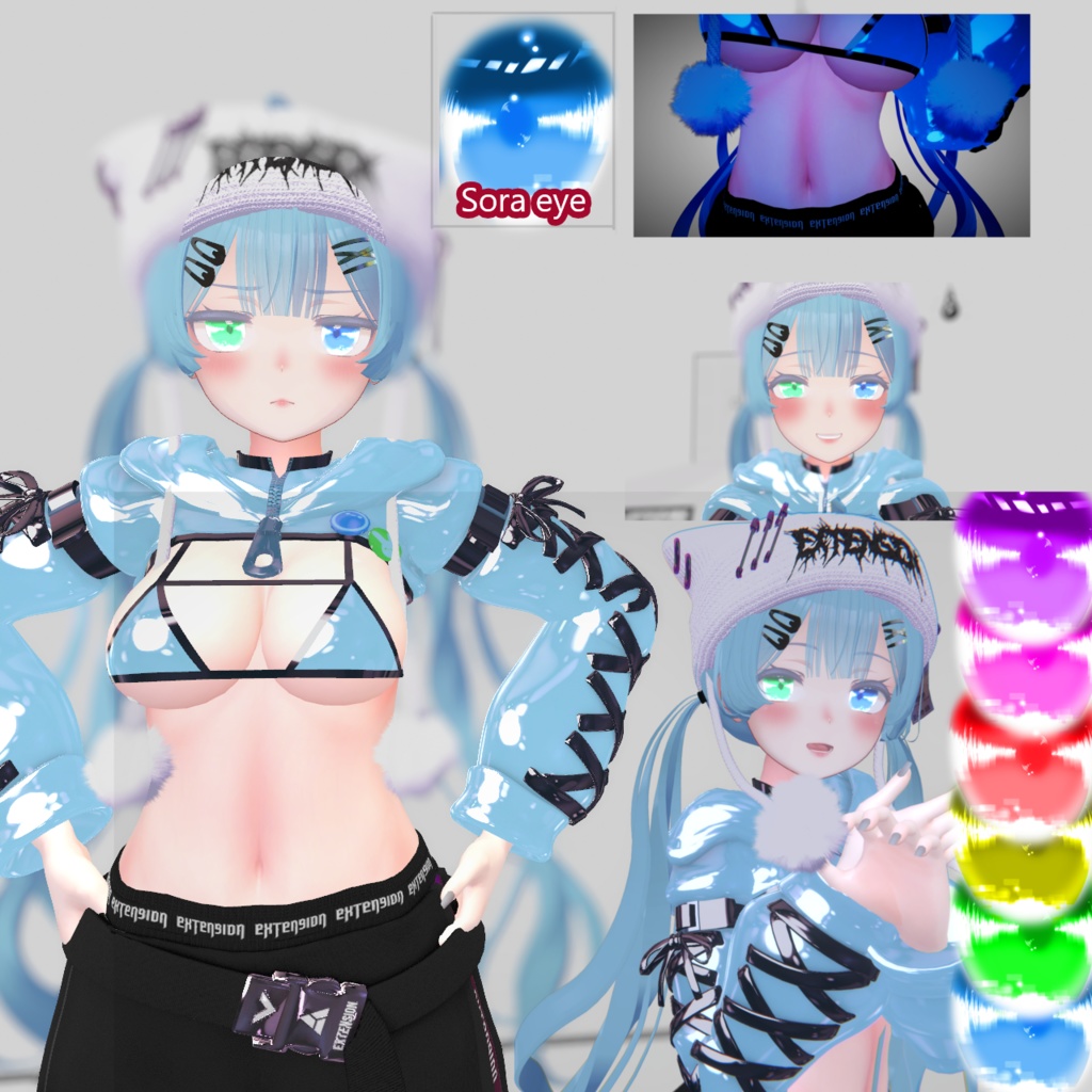 舞夜 & 桔梗 : Makeup face , body & eye set