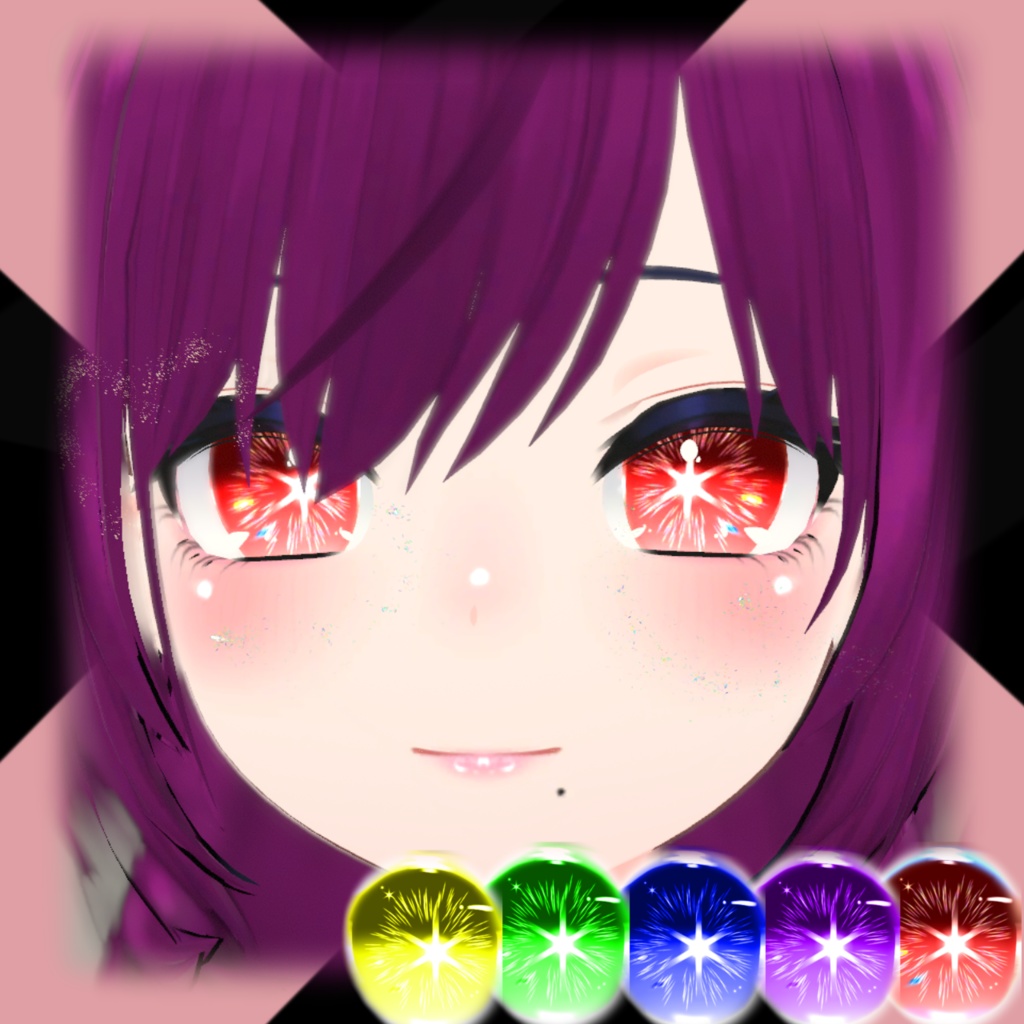 (9 avatar ) 舞夜- 萌- 幽怩 -むろむ-森羅 -桔梗 - 狐雪 - めいゆん- ライム ~Tuberose ~ Maya- Moe -Yuni- Muromu- Shinra - Kikyo - Koyuki - Meiyun - Lime : eye set 推しの子 - Oshi No Ko ( AI ,KANA, RUBY , AQUA )